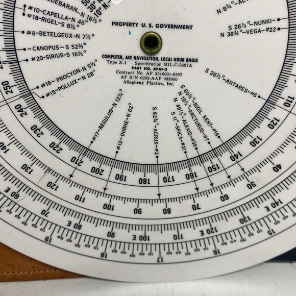 Air Navigation Plotter Type X-1 Circular Flight Computer for Aviation Courses - Picture 6 of 15